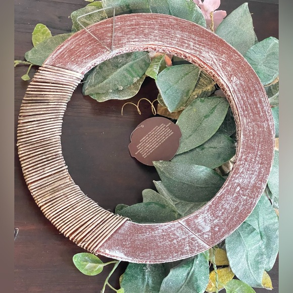 Asymmetrical Butterfly Floral Spring Wreath - Picture 6 of 7